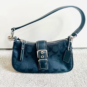 Vintage Coach 6362 Black Signature Bag - Like New, Never Used